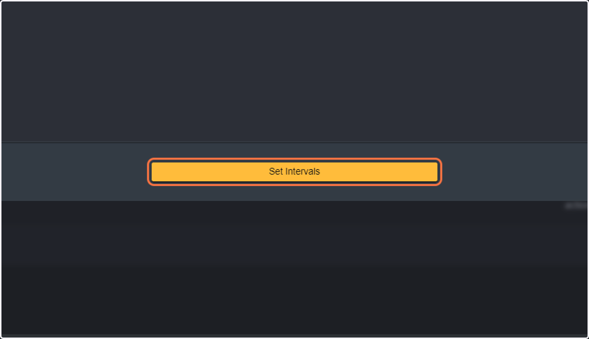 Click on Set Intervals.