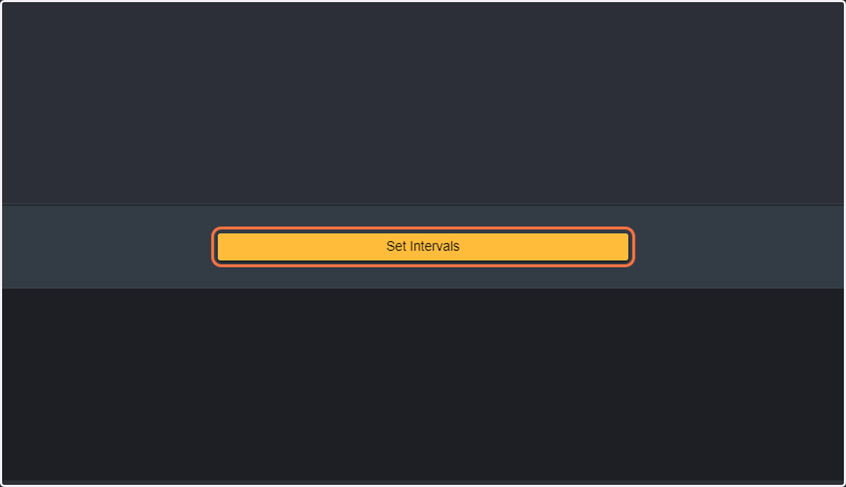 Click on Set Intervals.