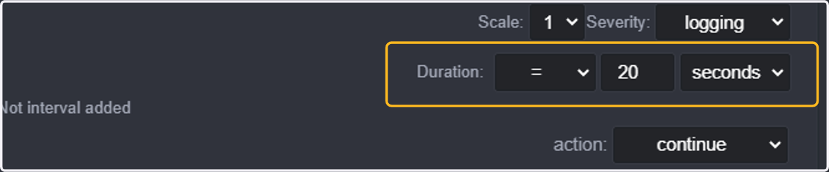 Select 20 seconds.