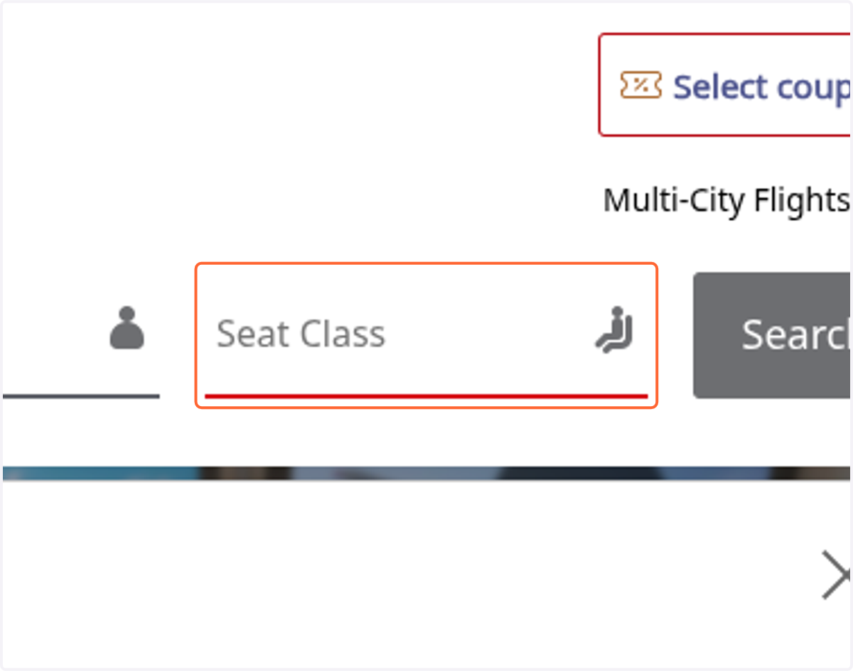 Click on Select Seat Class