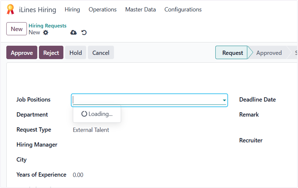 Click on Job Positions