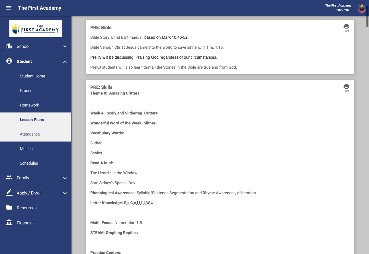 Student (Lesson Plans)