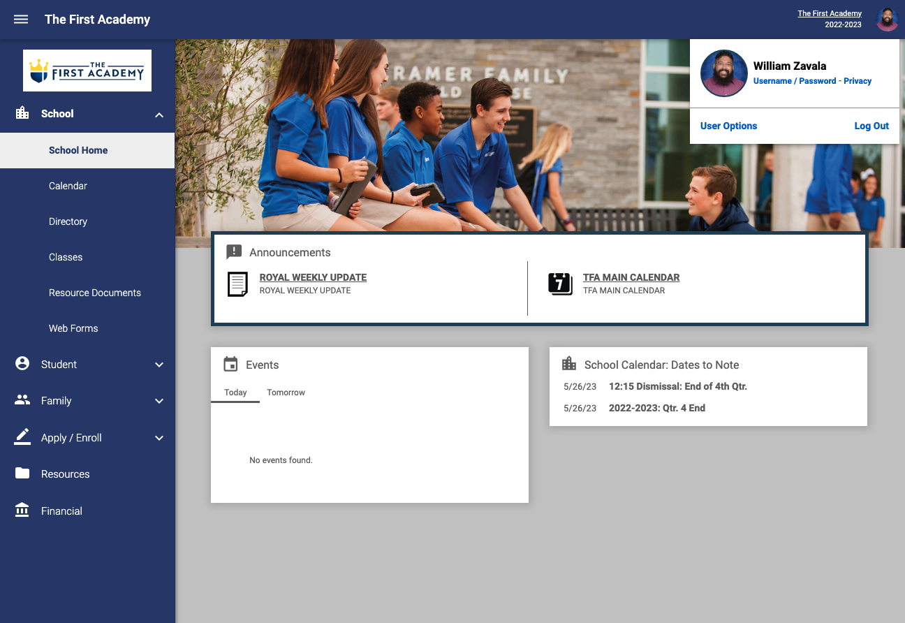 Changing User Information (Step 2)
