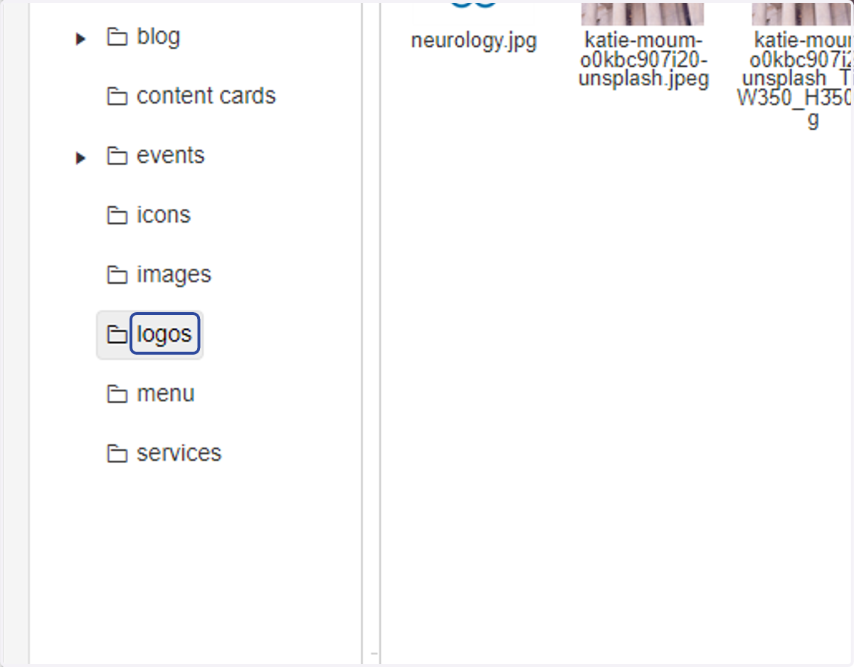 Click on logos