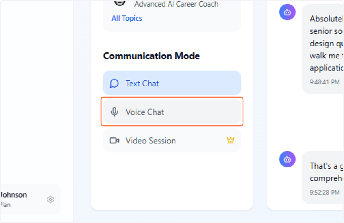 Click on Voice Chat