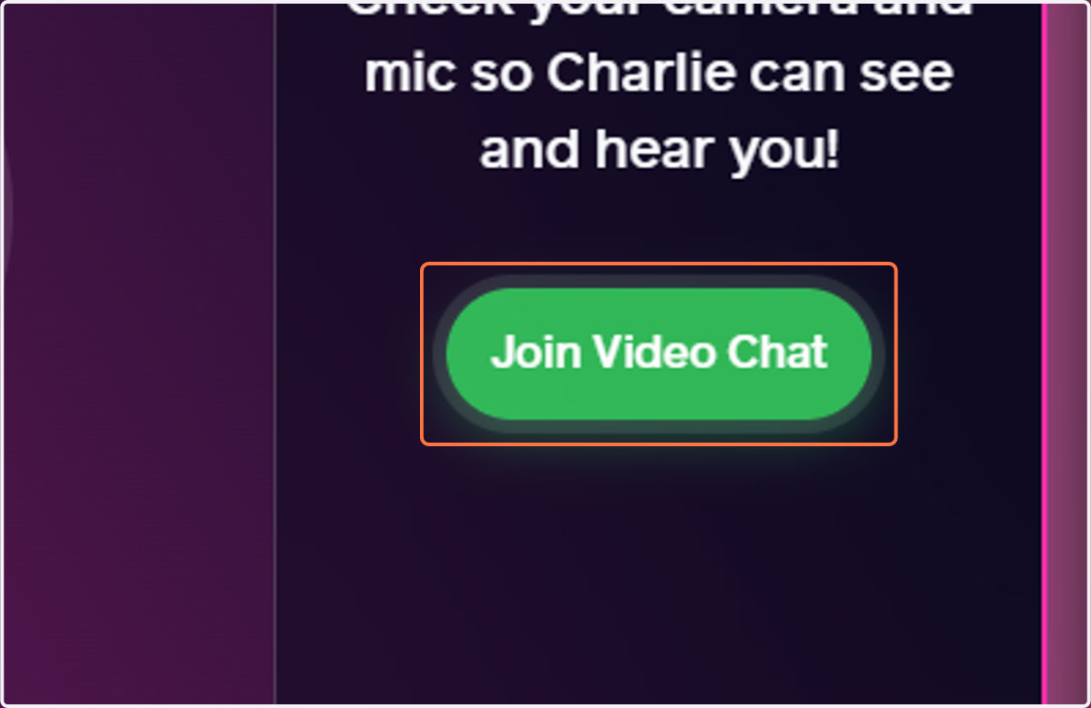 Click on Join Video Chat