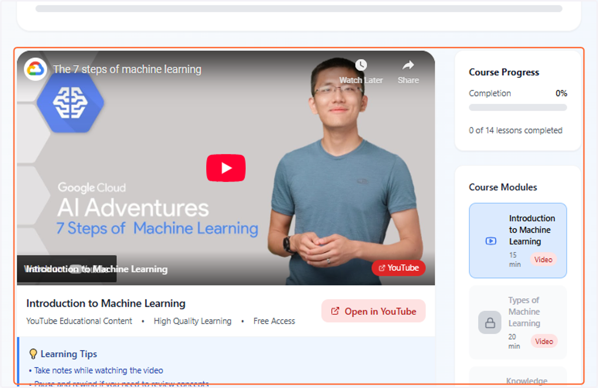 Click on Introduction to Machine Learning…