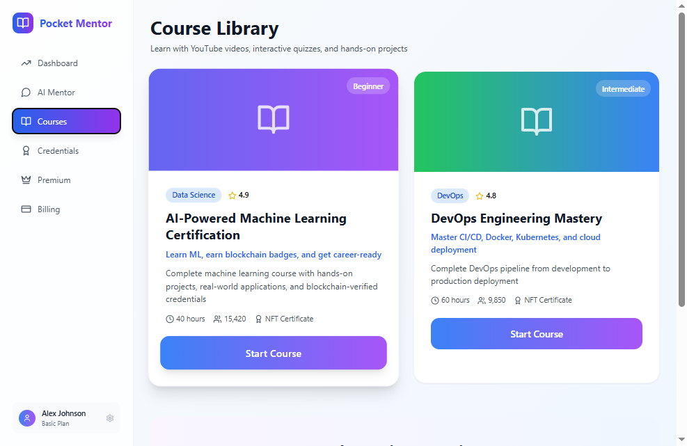 Click on Start Course