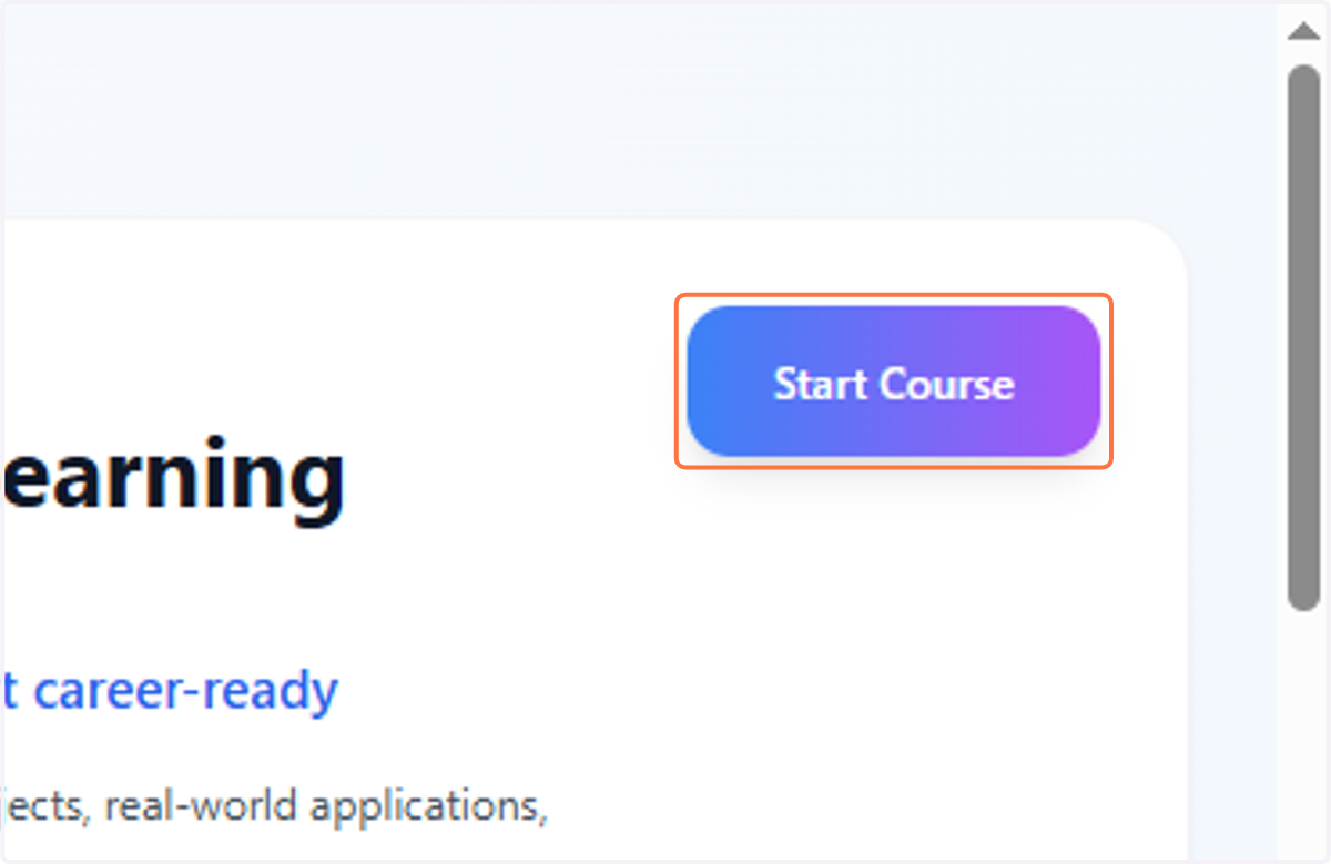 Click on Start Course