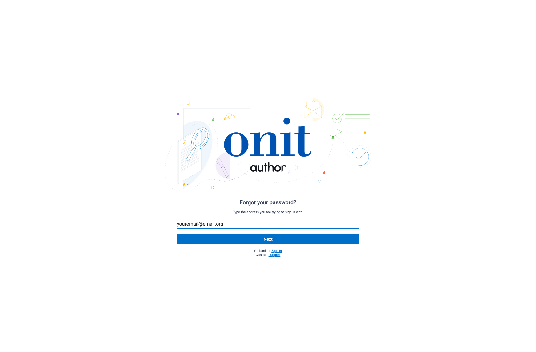 Type in your email associated with Catalyst