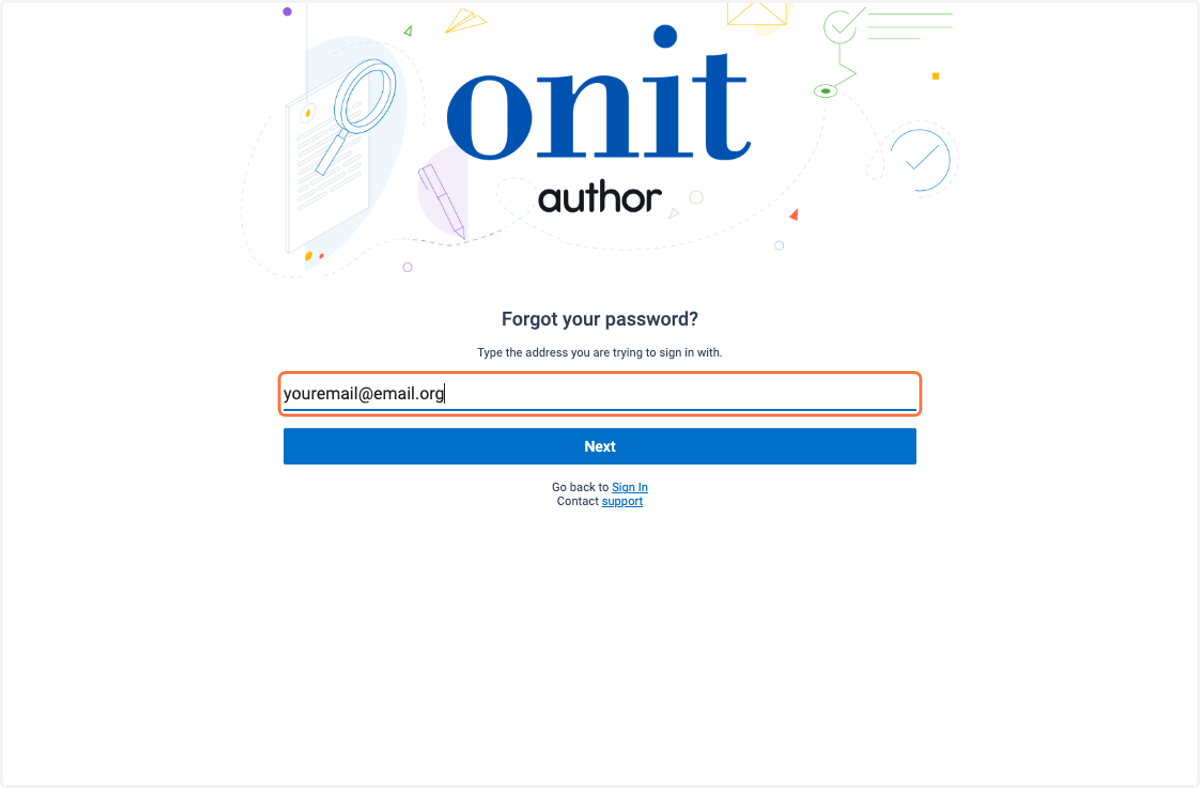 Type in your email associated with Catalyst