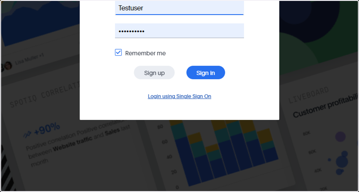 Click on Login using Single Sign On