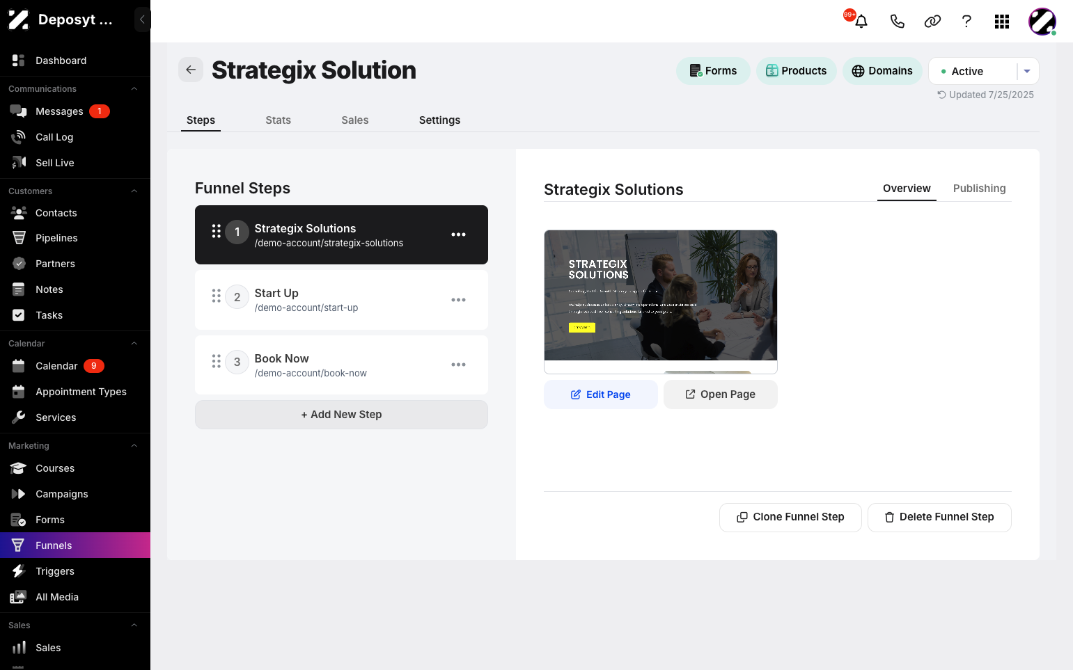 Step 4: Click on the Settings tab.