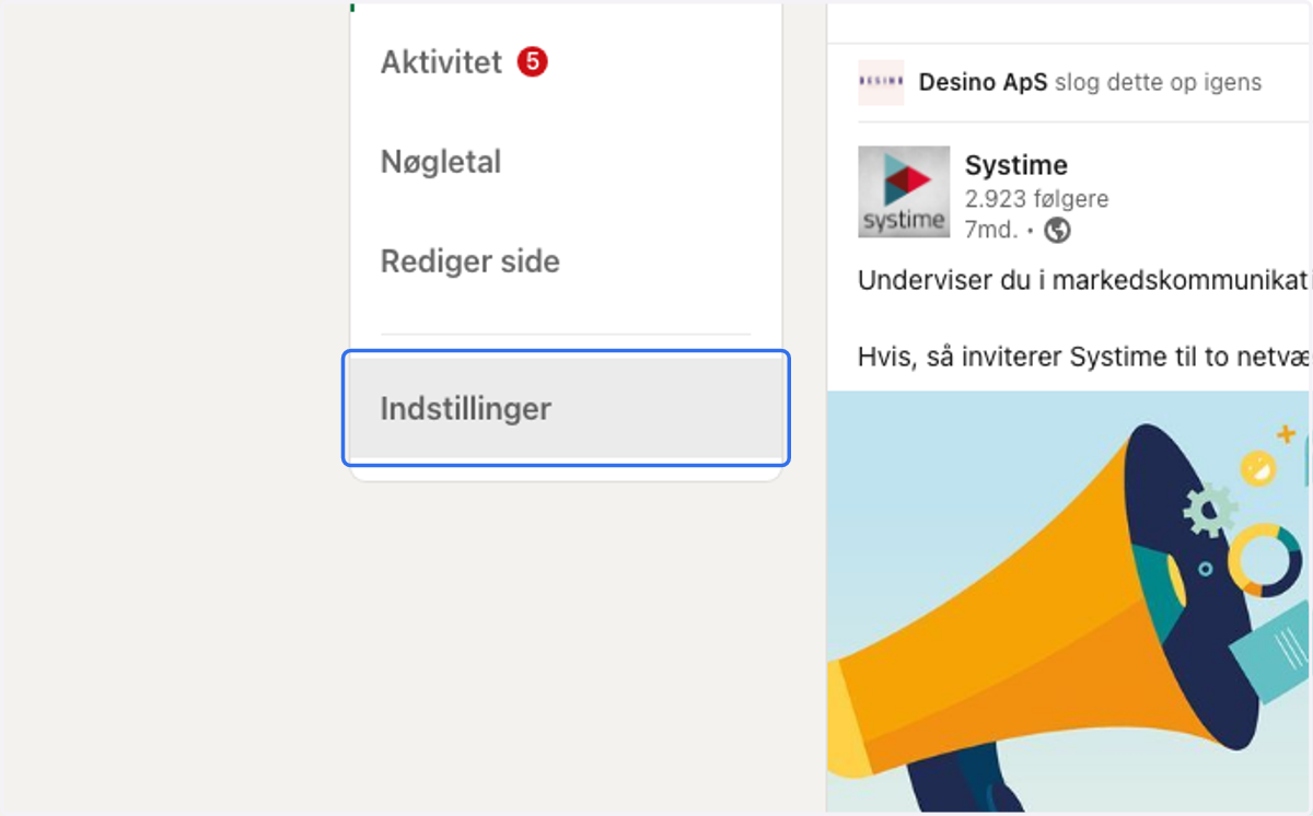 Click on// Settings