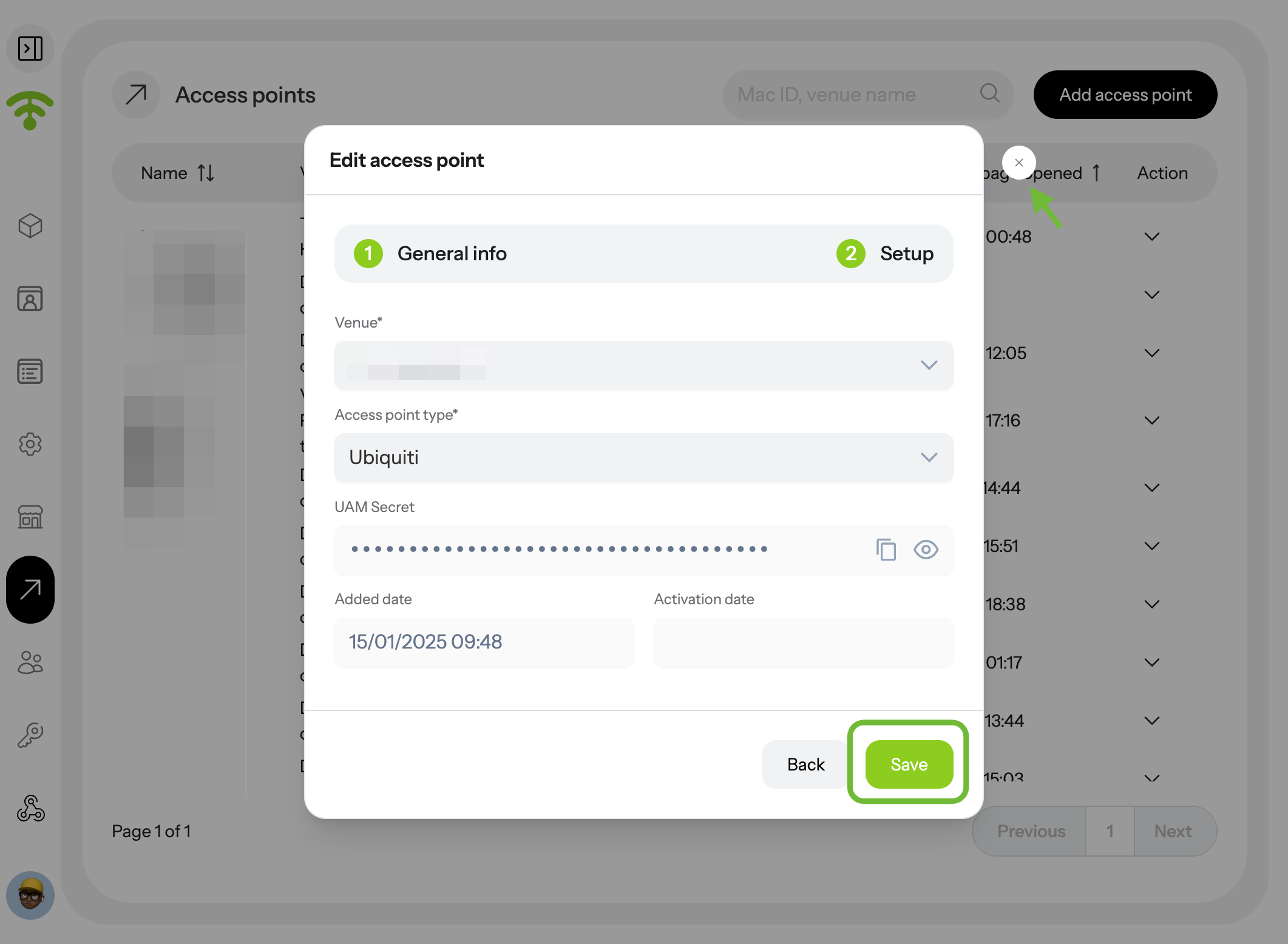 Once you're done editing, click 'Save' and close the tab by clicking the cross next to it.