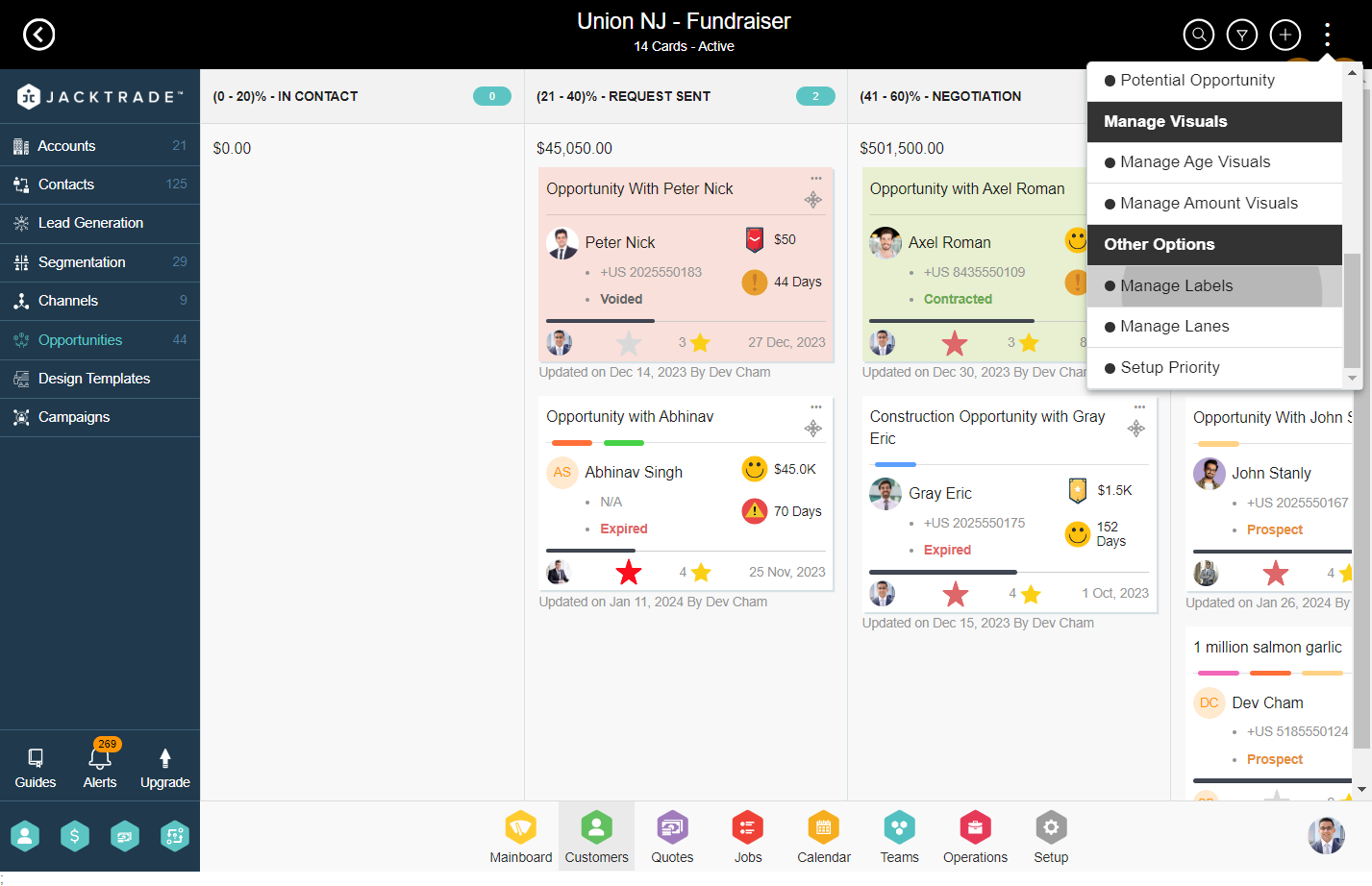 Click on Manage Labels