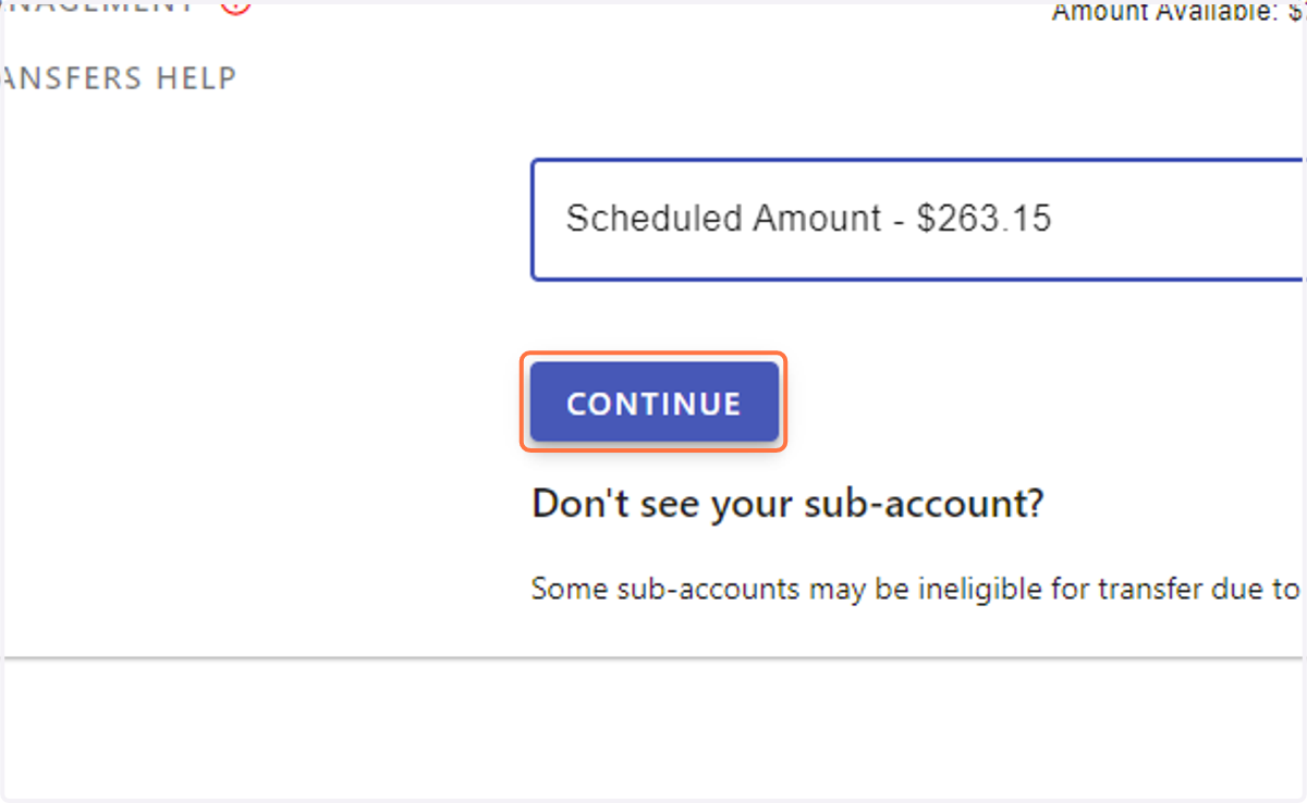 Click on CONTINUE