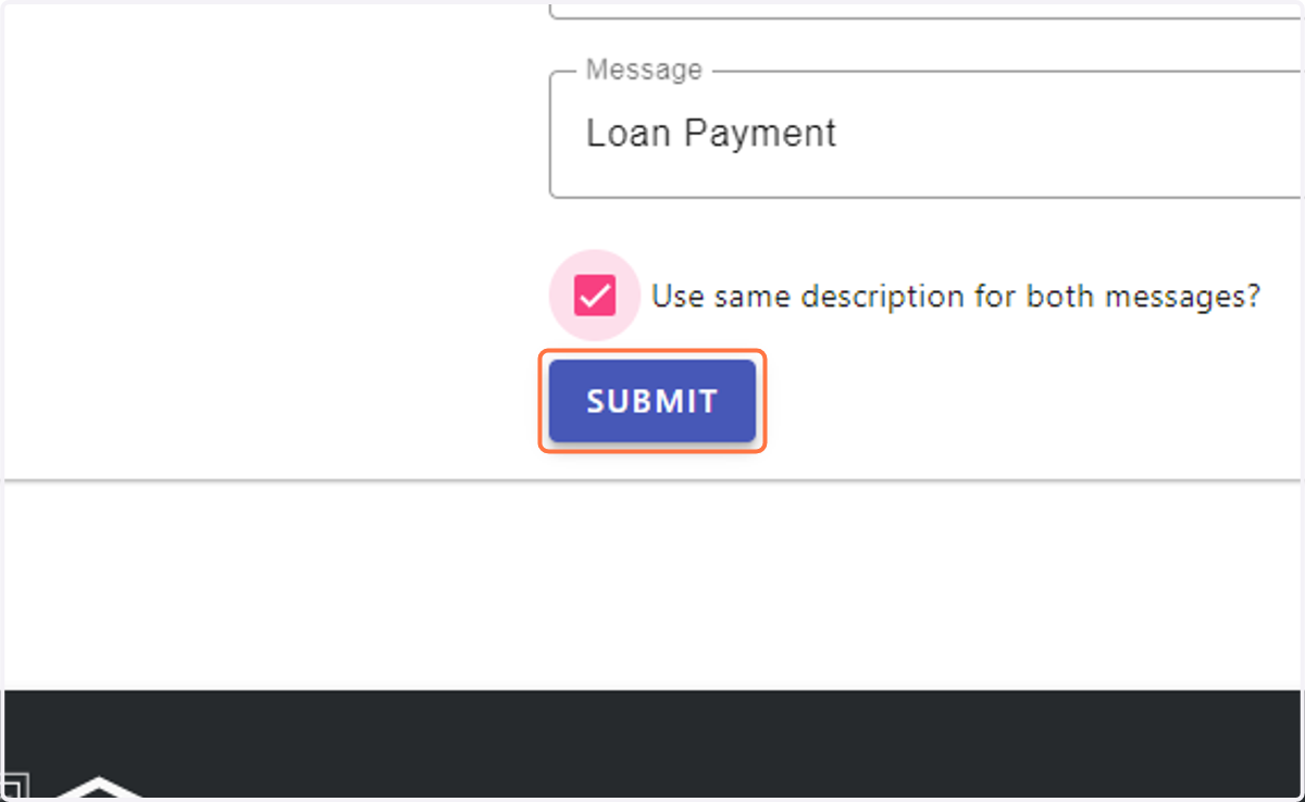 Click on SUBMIT