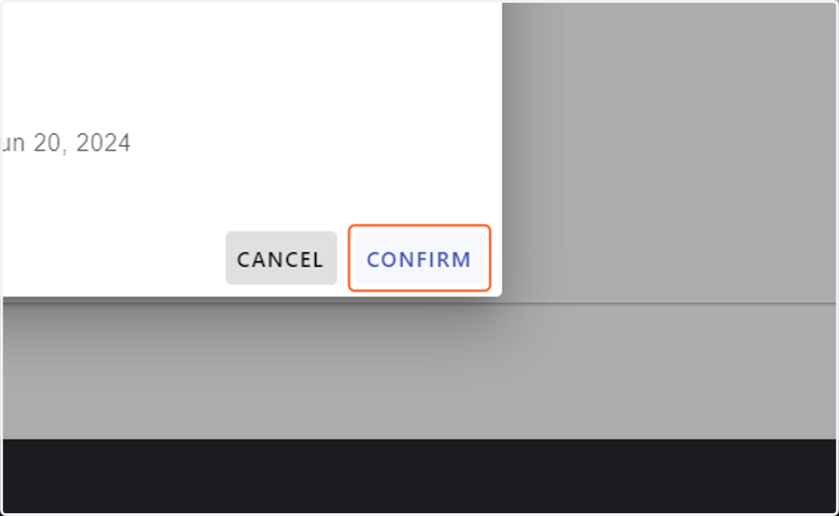 Click on CONFIRM to Post Transfer