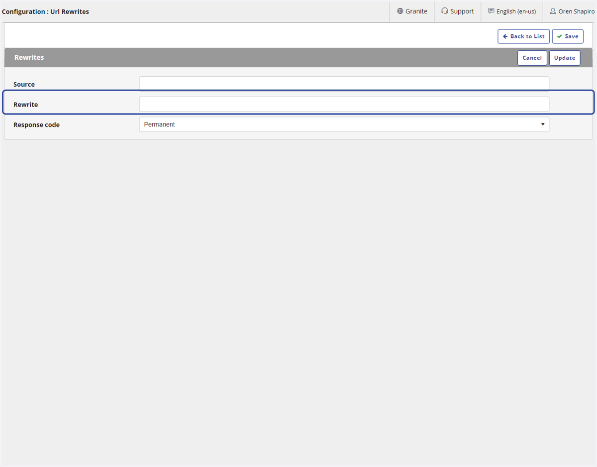 Click on Rewrite