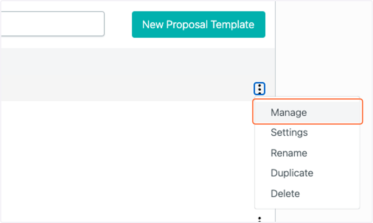 Click on Manage