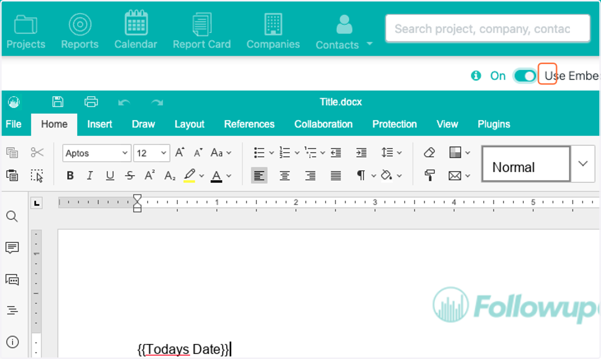 You can change the fonts, make indentations, add headers and footers, use bullets, etc. This editor works 99% like Microsoft Word.