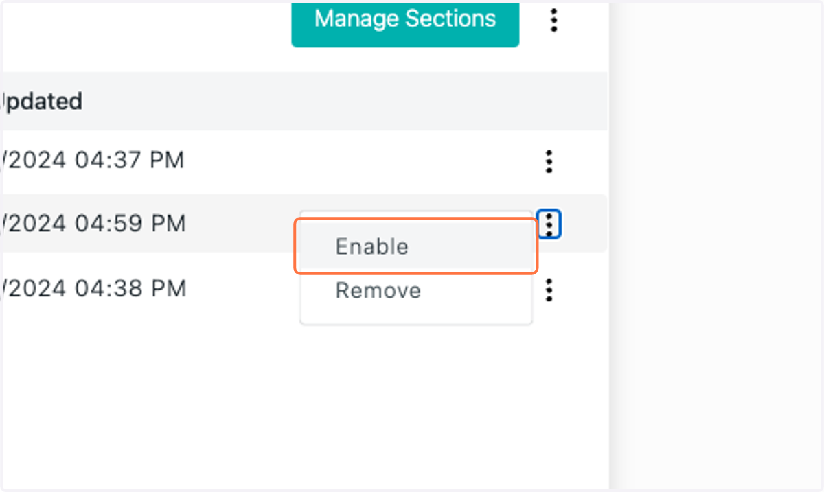 Click on Enable.