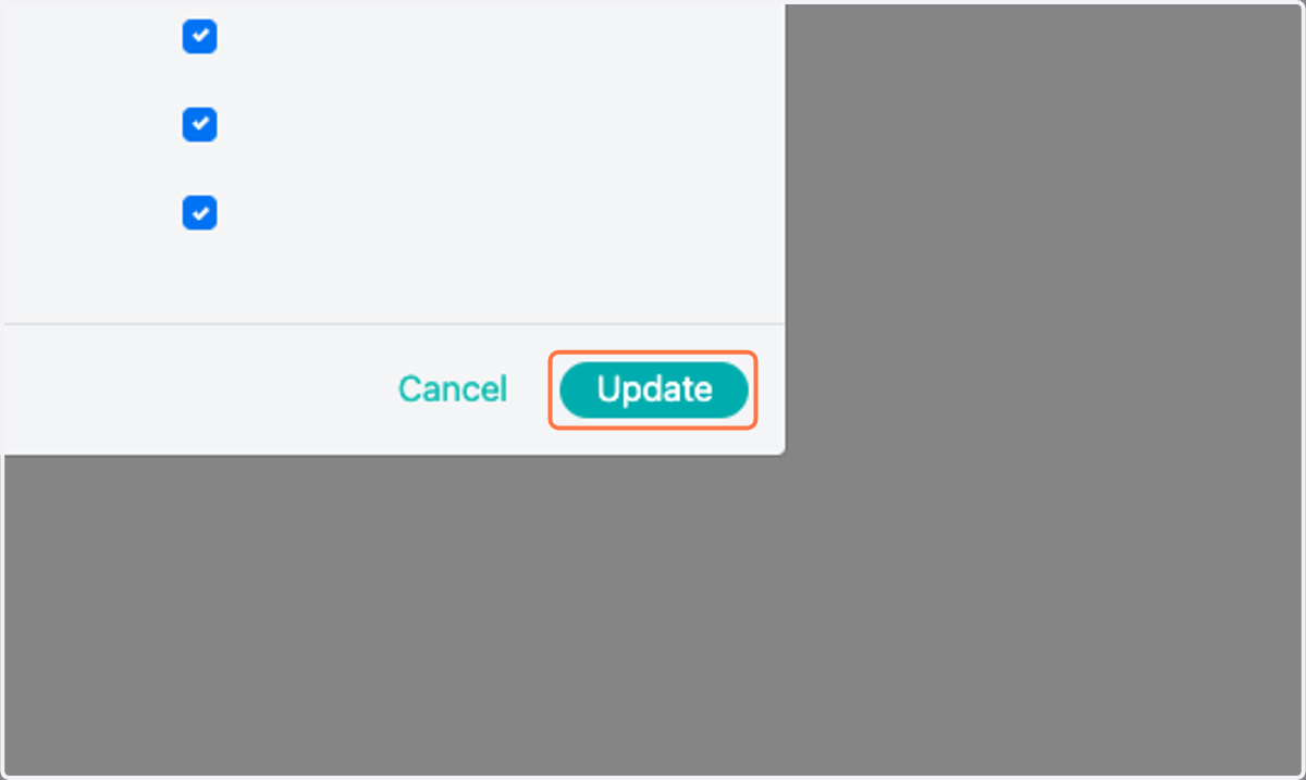 Click on Update.