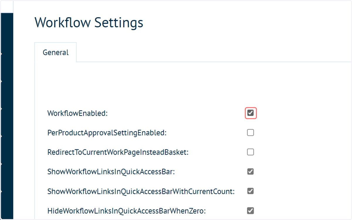 Check WorkflowEnabled
