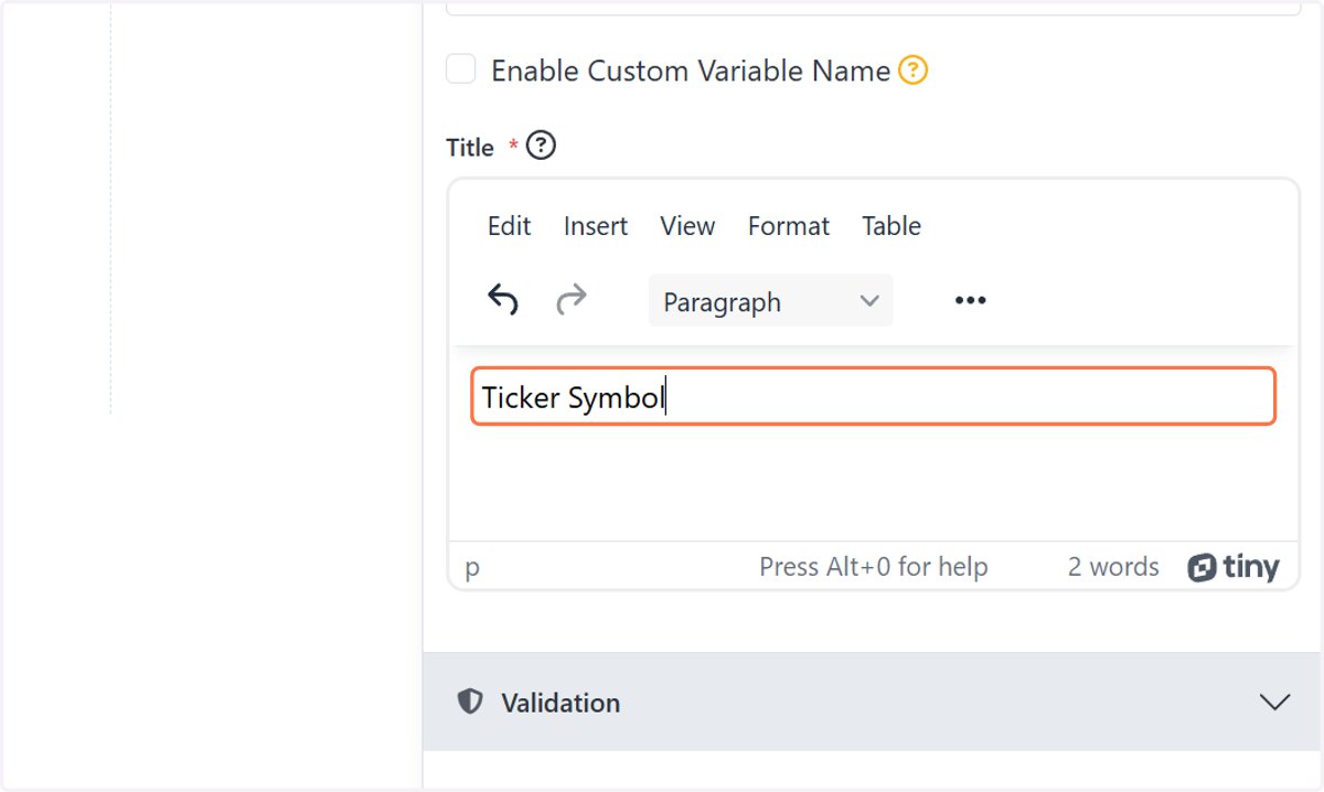 Type Rich Text Area. Press ALT-0 for help.