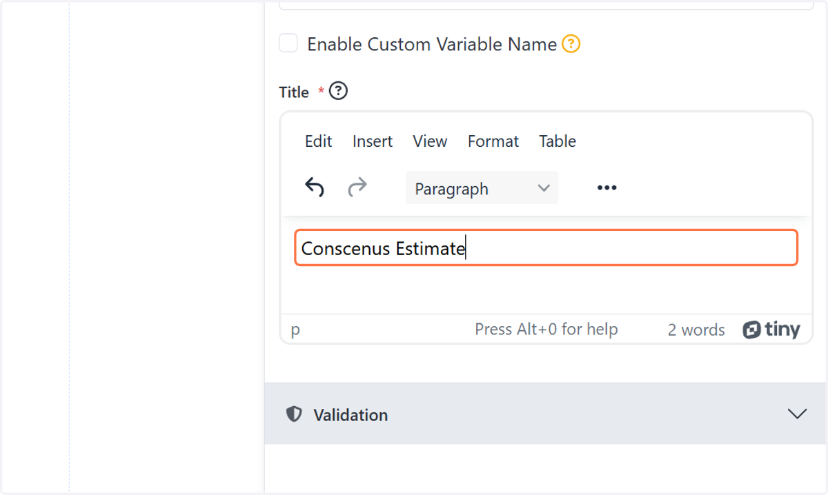 Type Rich Text Area. Press ALT-0 for help.