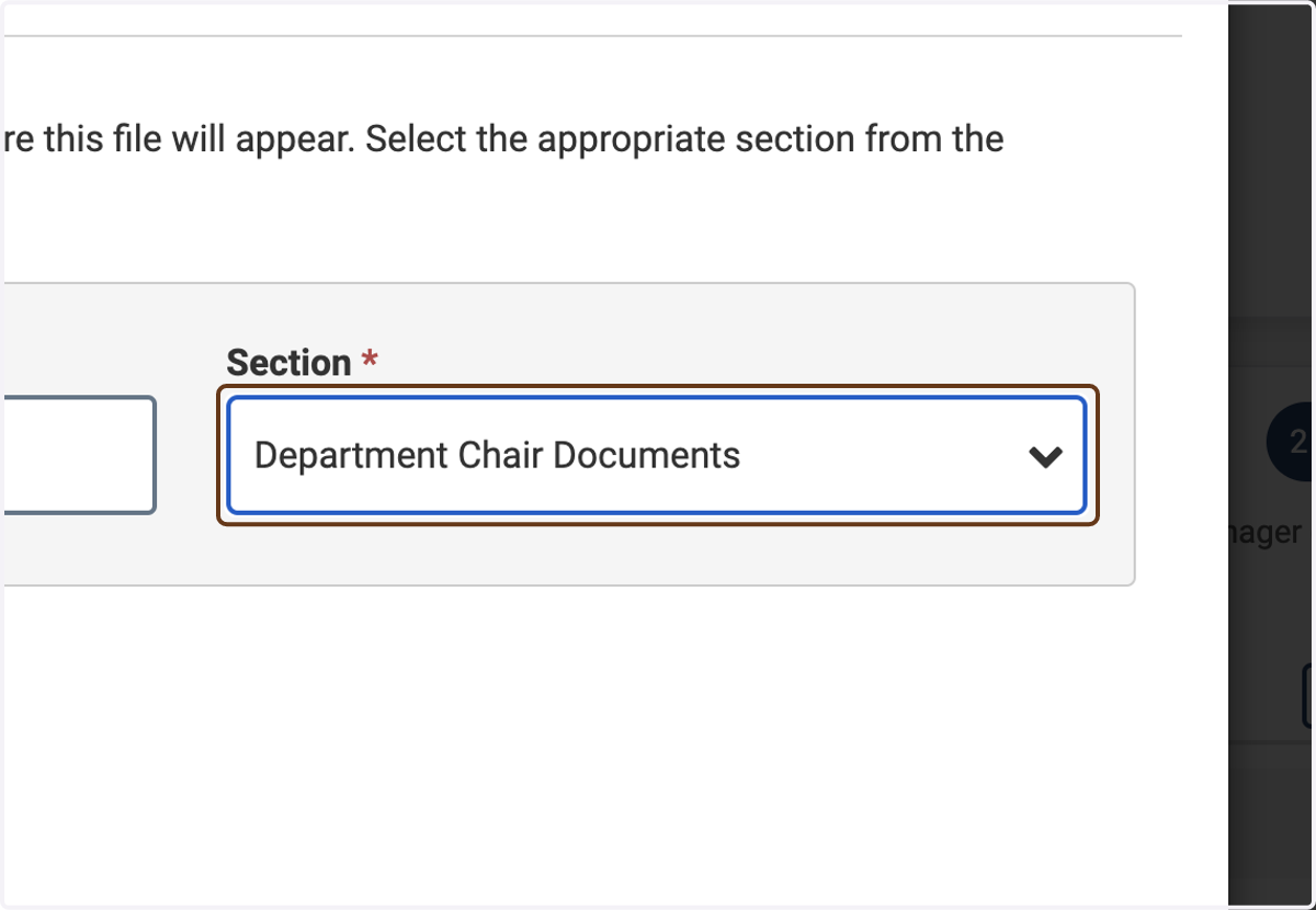 Select Department Chair Documents