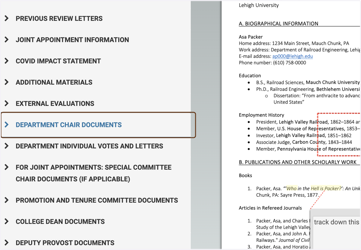 You'll see the documents in the left-hand navigation menu