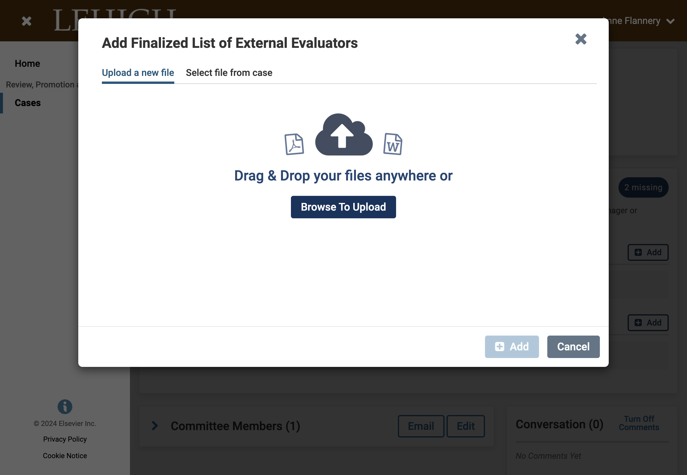 Click on Browse To Upload