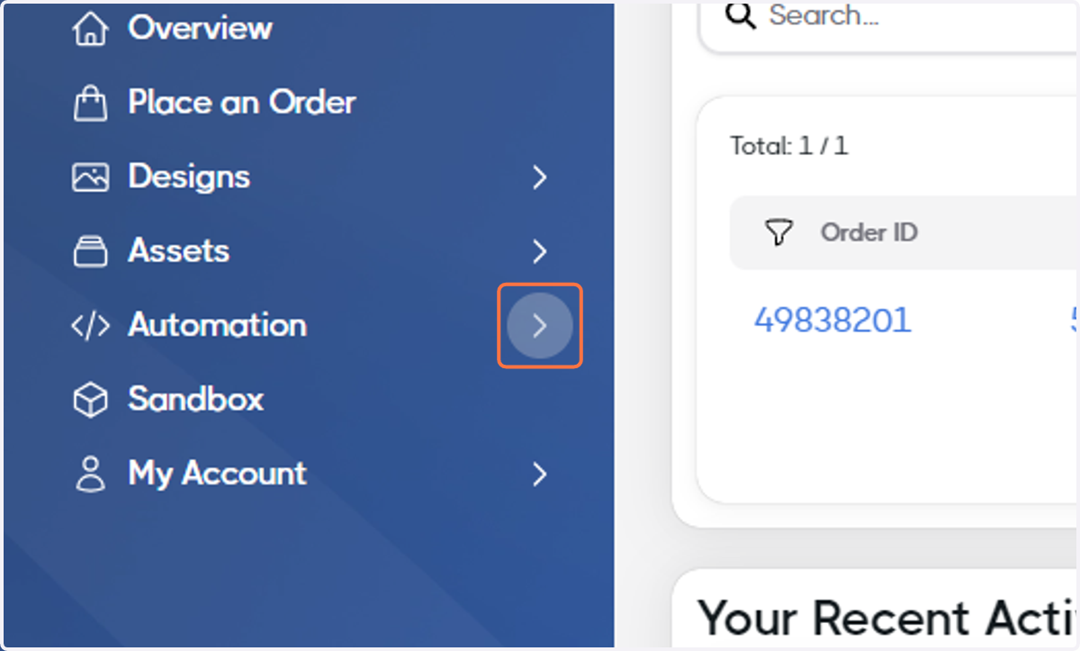Click on Automation