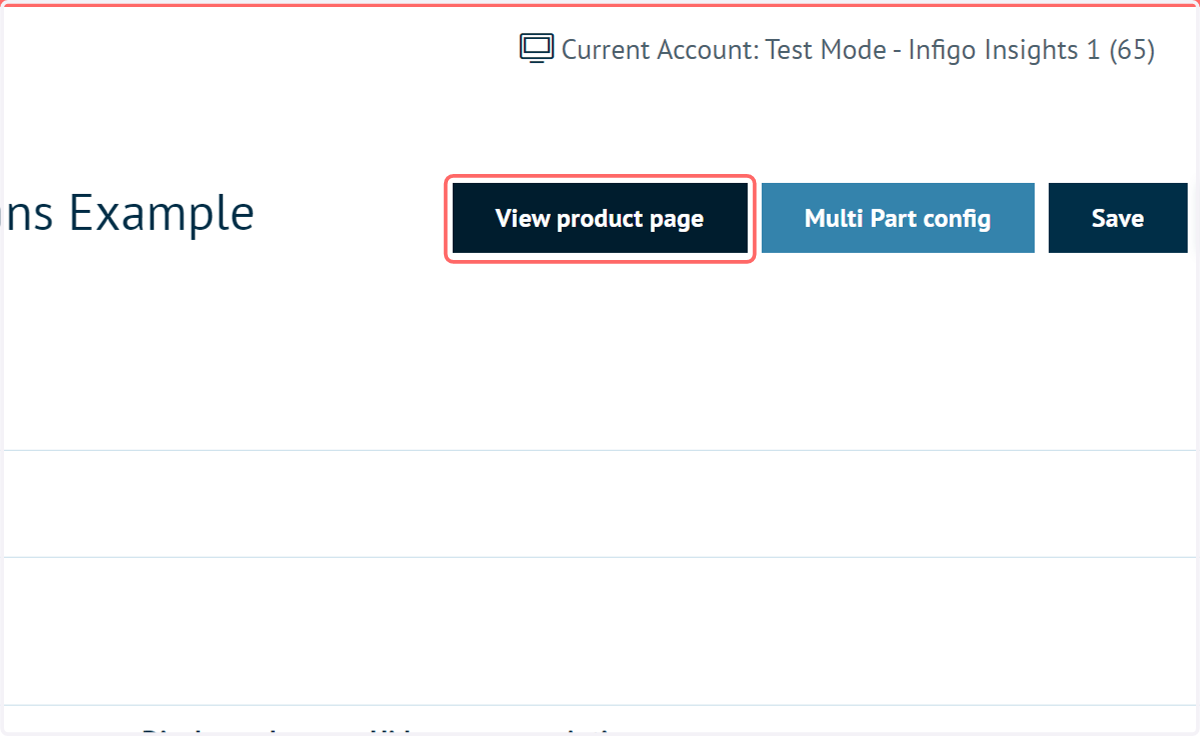 Click on View product page