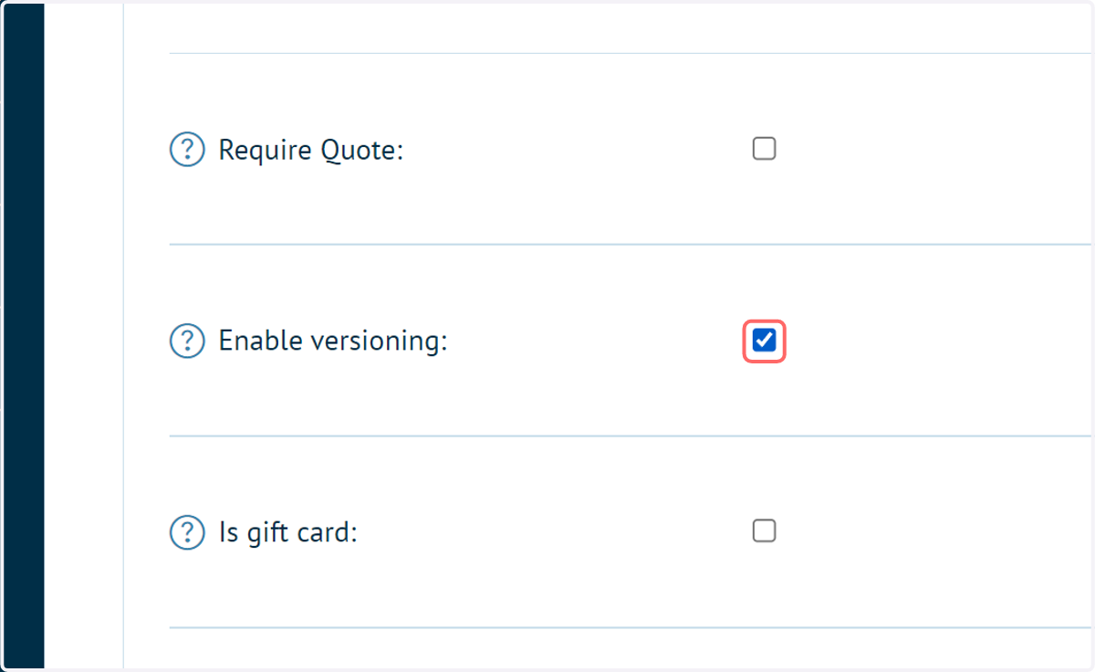 Check Enable versioning
