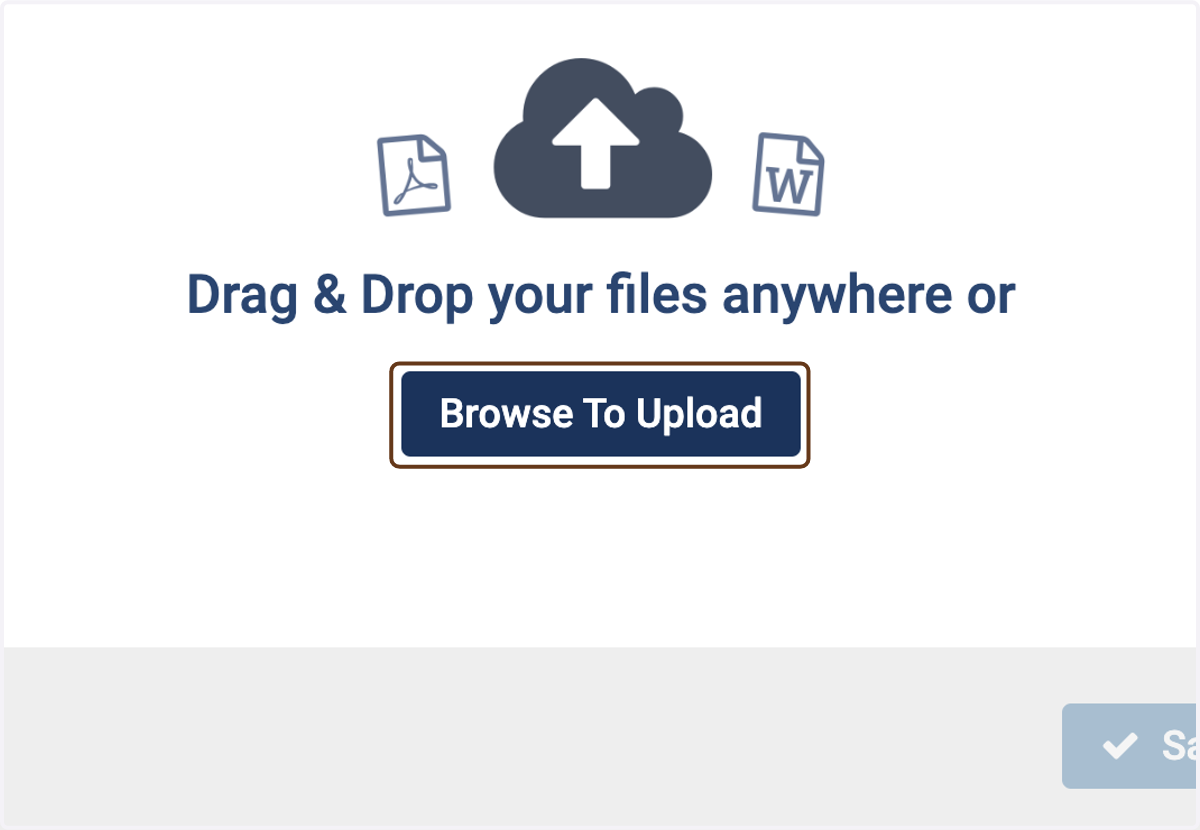 Click on Browse To Upload