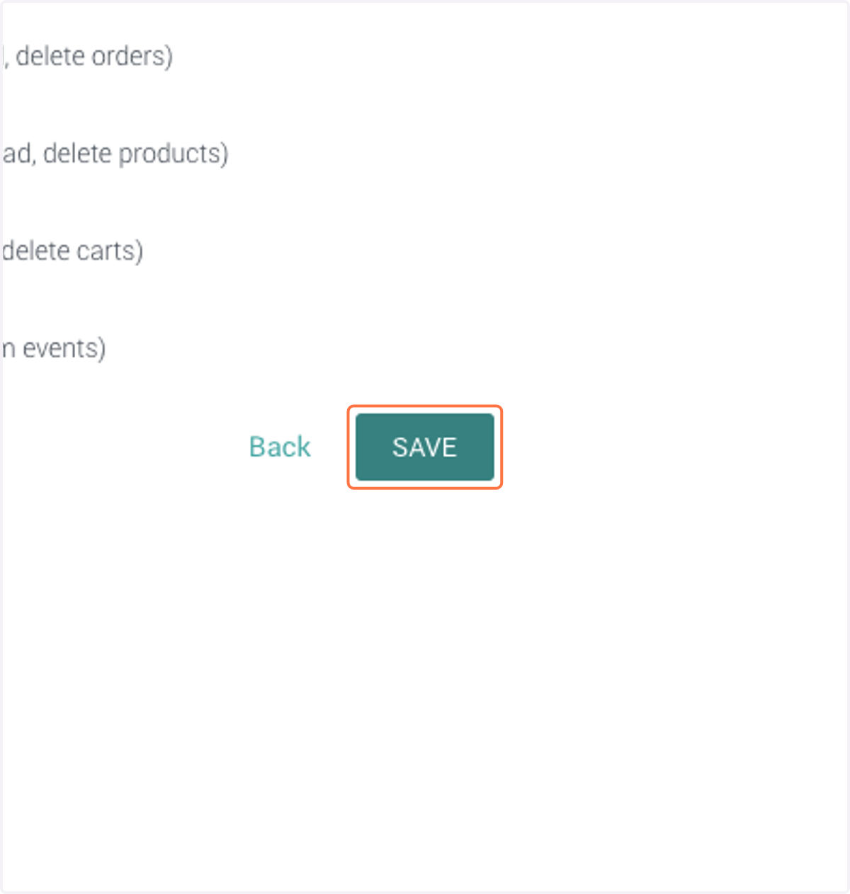 Click on SAVE