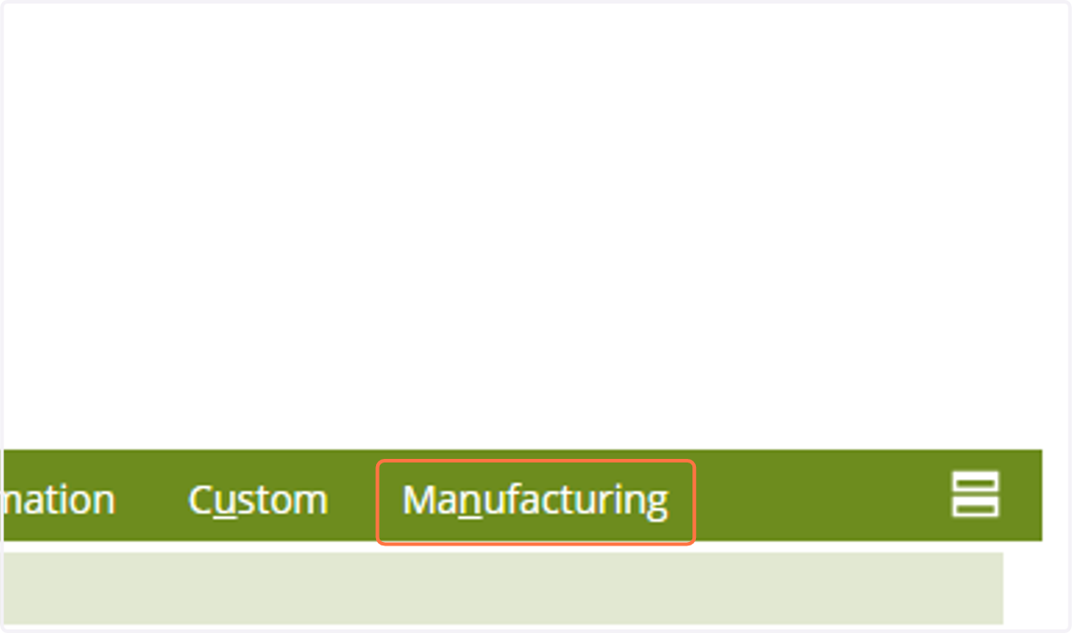 Click on Manufacturing