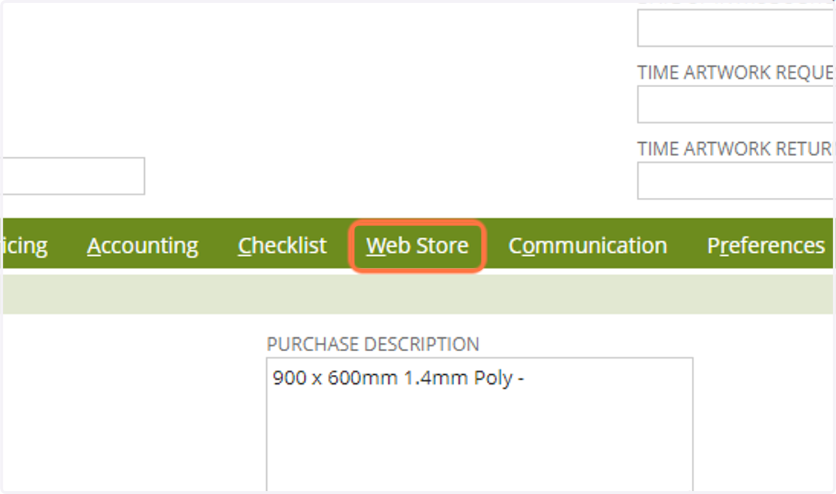 Click on Web Store