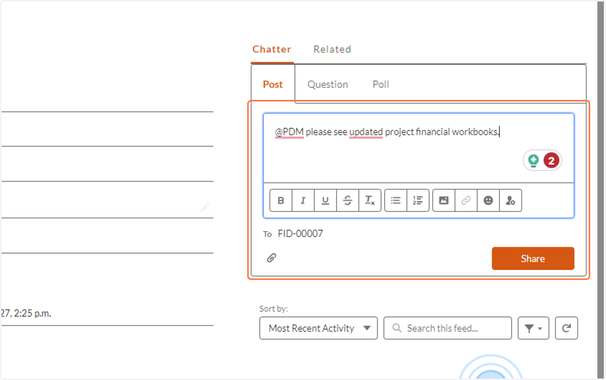 Once you have made changes to your workbook based on NGen's feedback, please communicate to us through chatter that you have done the same.