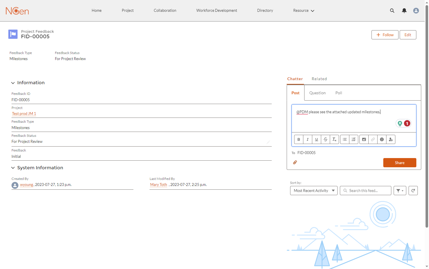 Attach, upload and share your file.