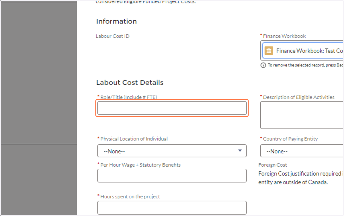 Fill out the details...