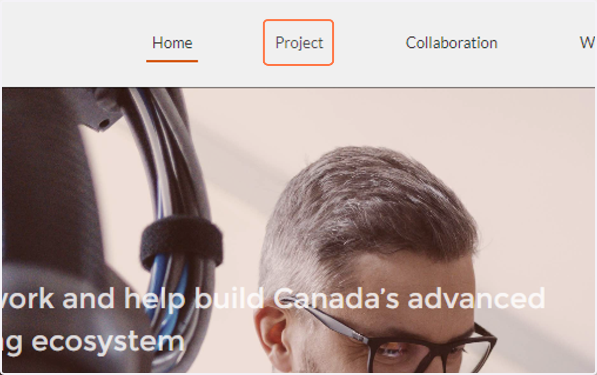 Click on Project