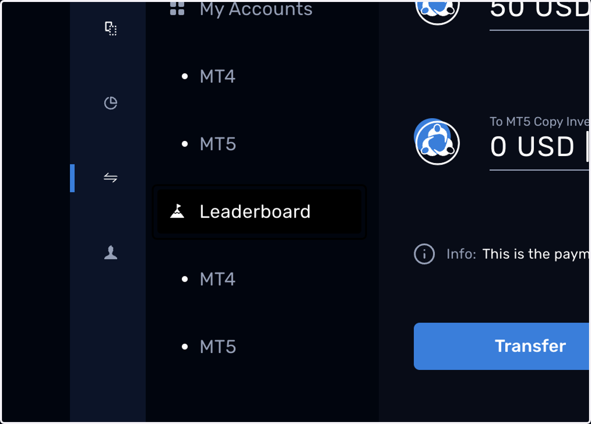 Click on Leaderboard