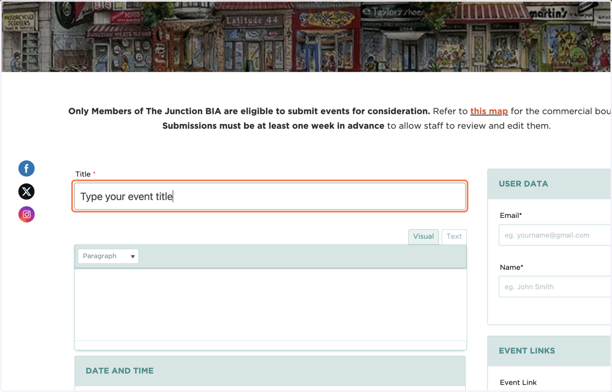 Type Your event title