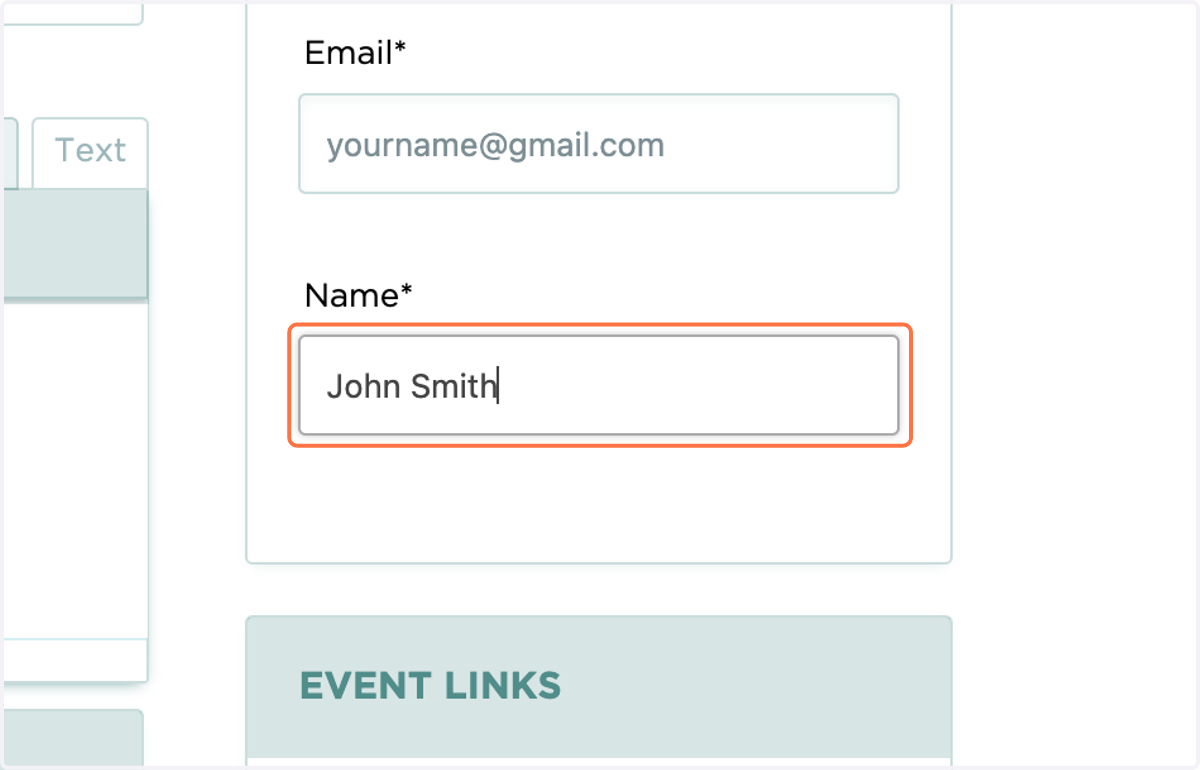 In Name, type your name