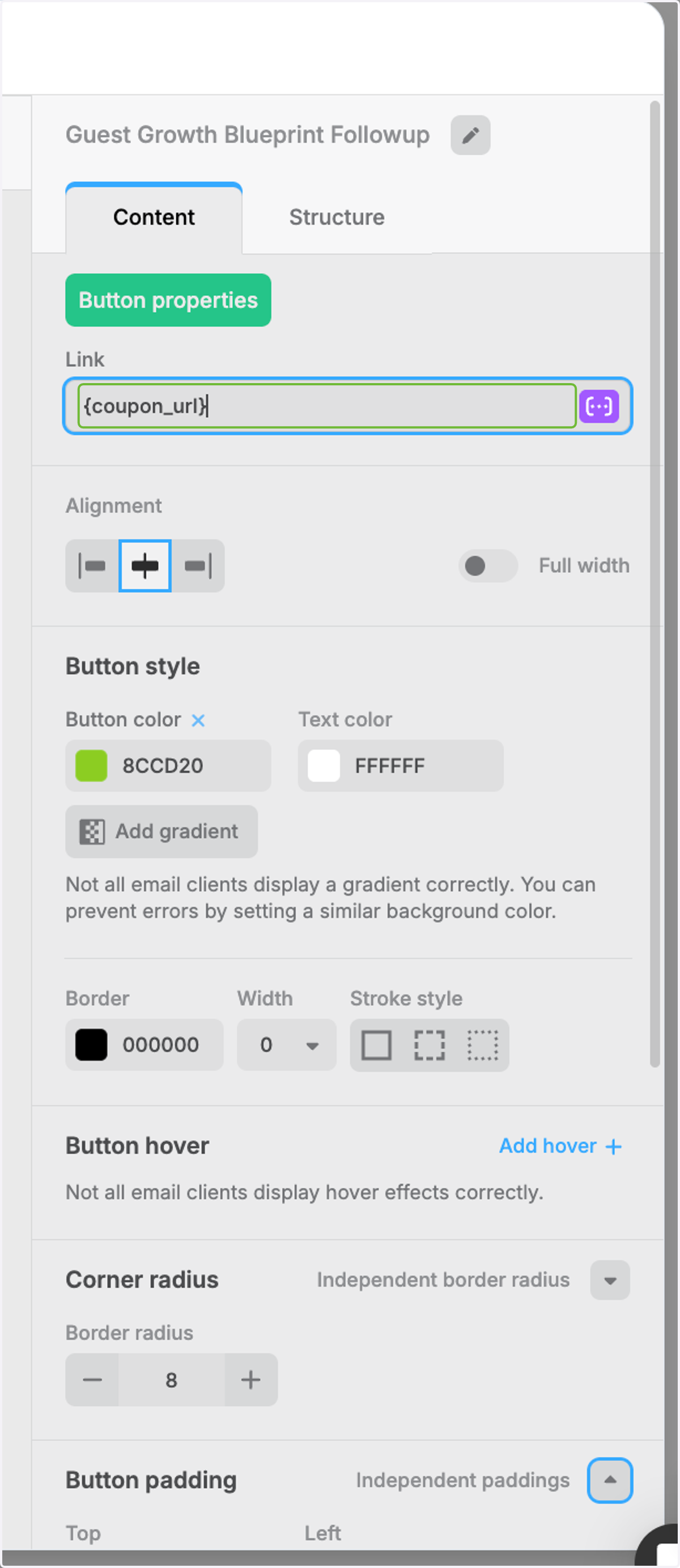 Design Coupon Button