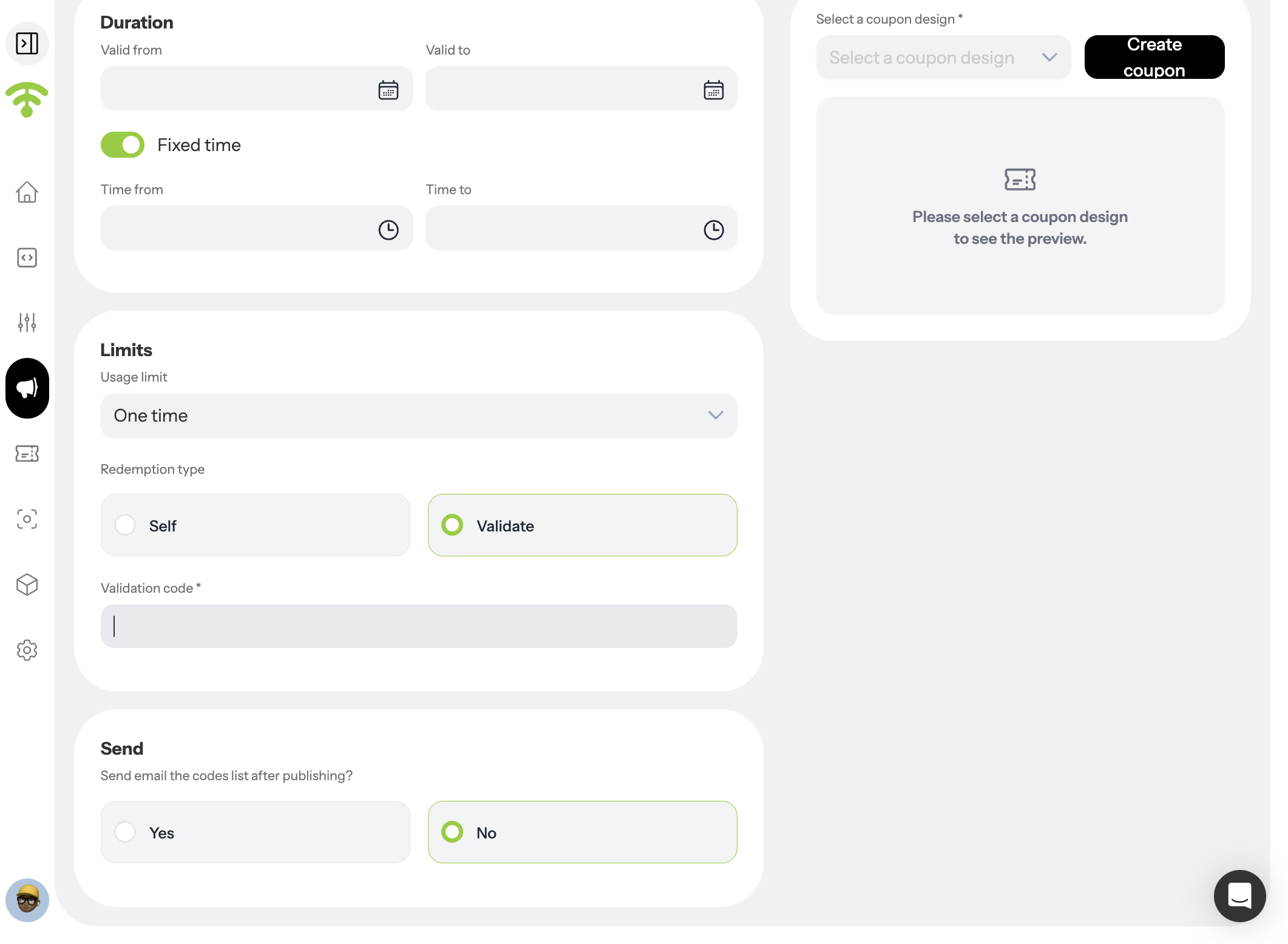 Enable Coupon Code Email Delivery